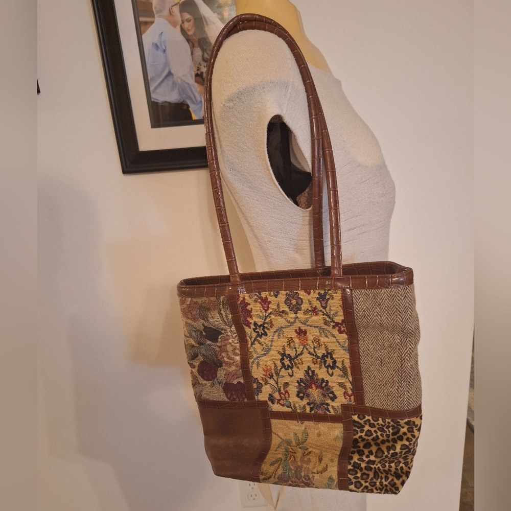 Patchwork Shoulder Bag - image 1